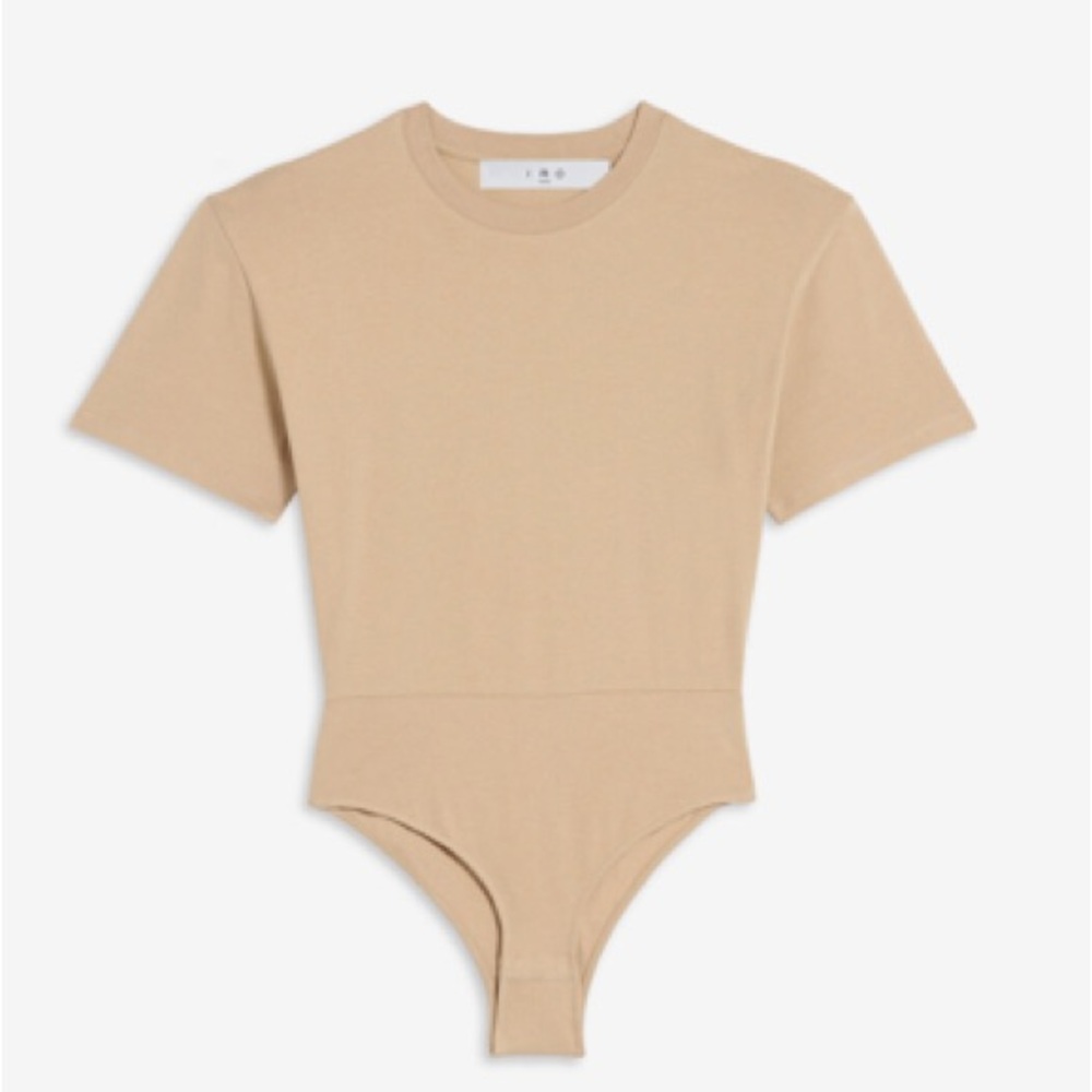 IRO Clayre shoulder-pad bodysuit.